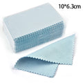 10x6.3cm/8x8cm/8x6cm 50pcs Silver Clean Polishing Cloth Soft Wipe Wiping For Necklaces Rings Jewelry Tool - Visuel 10 | SAMAG