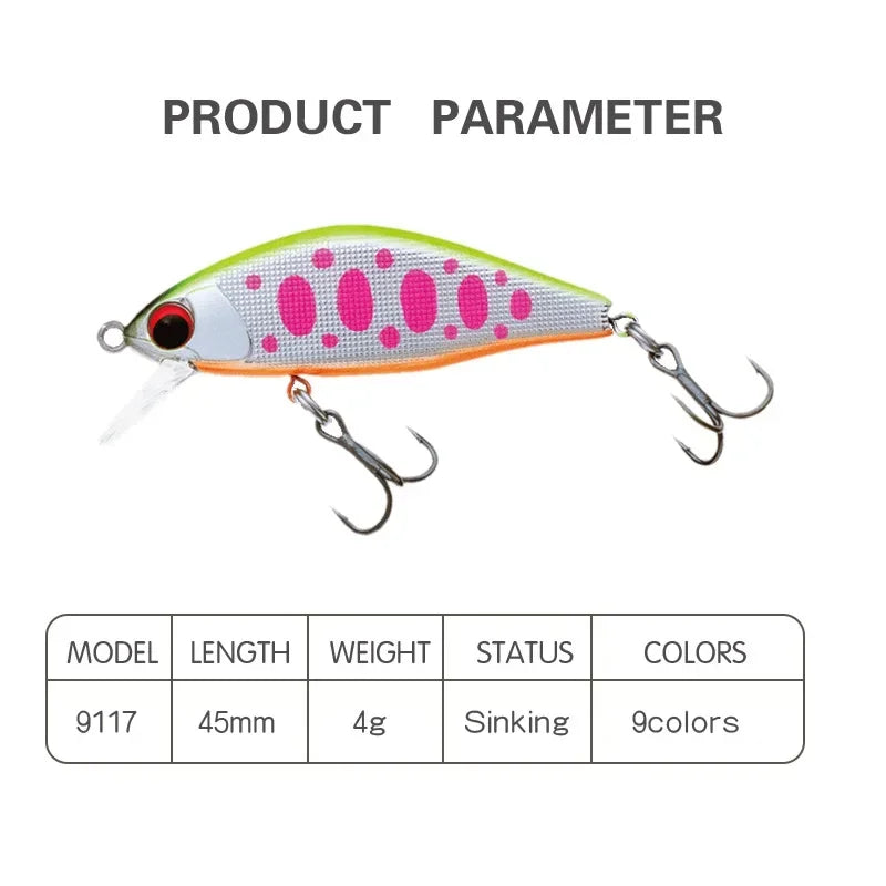 Japan Design Hard Fishing Lure Pesca Issen 45mm 4g - View 4 | SAMAG