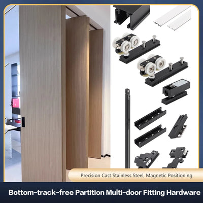 Bottomless Linked 3 - Fold Folding Door Hardware Kit | SAMAG
