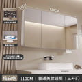Minimalist Modern Arc-shaped Smart Bathroom Mirror Cabinets Home Furniture Wall-mounted Bathroom Mirror Cabinet with Lighting b