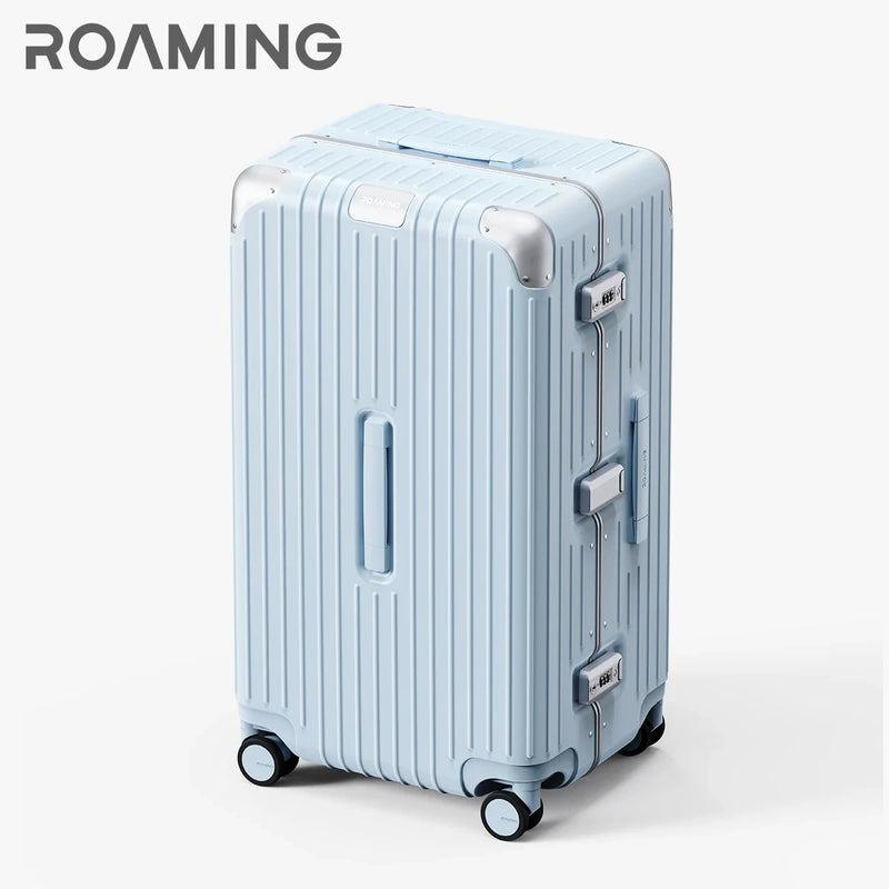 ROAMING Luxury Suitcase PC Material with Aluminum Alloy Frame TSA Lock Rolling Luggage Travel Large Capacity 20/24/26/28/30inch