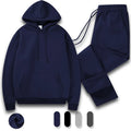 Tracksuit Men 2 Piece Set Big and Tall Long Sleeve Hooded Activewear Suits Gym Workout Training Stretchy - View 6 | SAMAG