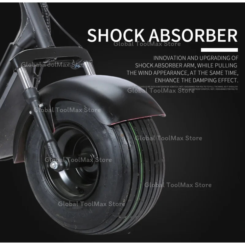 Shaft Drive Three-wheeled Electric Vehicle Lithium Battery 1000W Scooter City Small 48V