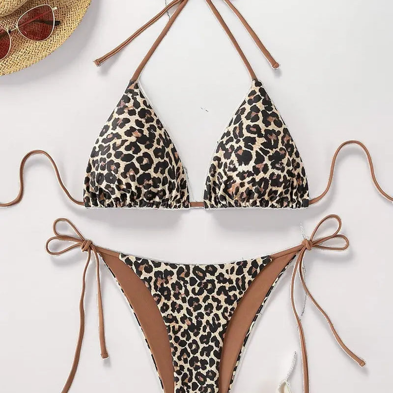 XS-XL Pad Bikini Set Beach Triangle Swimwear Women Maio | SAMAG