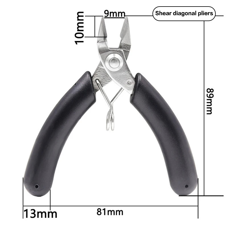 Jewelry Crimping Pliers For Making Tips Tool Tweezers Crimp Nose Pliers Jump Rings & Split Rings Double Rings Diy Accessories
