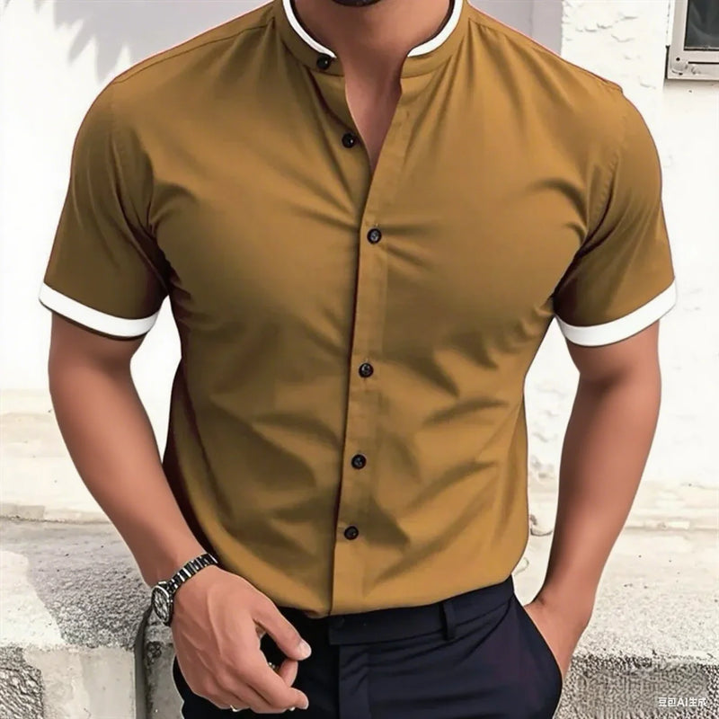 New style fashionable men's short-sleeved shirt | SAMAG