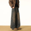 Big Size Straight Leg Men's Jeans Loose Fit Man Pants | SAMAG