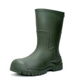 Stylish Men's Tall Rain Shoes New Cinch-Top Waterproof Non-Slip Mid-Calf Boots for Work Fishing Kitchen Use