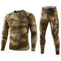 Thermal Underwear Men Winter Fleece Warm Tights Compression Quick Drying Thermo Lingerie Set Long Johns Man Camouflage Clothing
