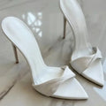 2026Summer New Pointed Thin High-heeled Women's Sandals, Sexy and Comfortable Party Fashionable High-heeled Slippers