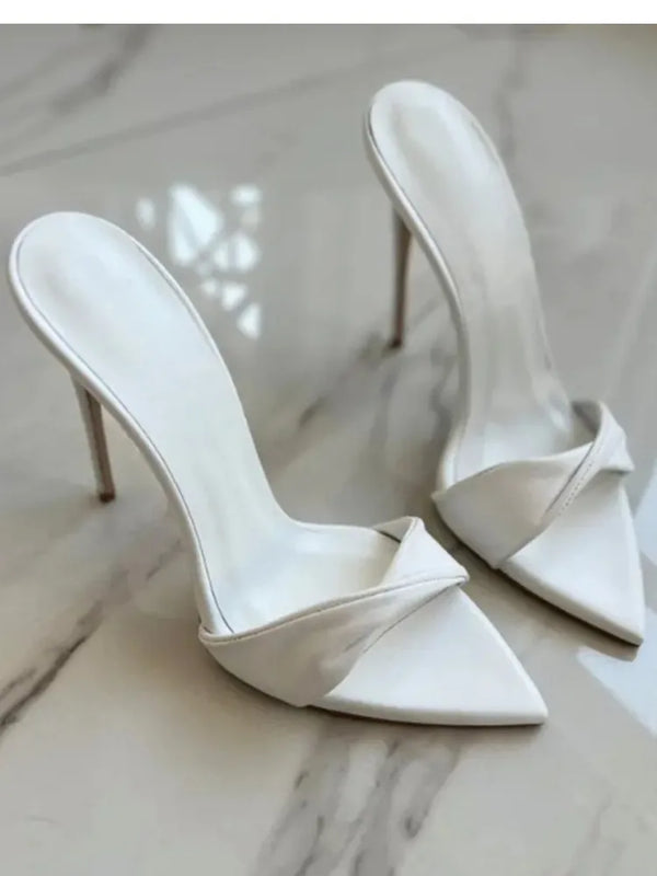 2026Summer New Pointed Thin High-heeled Women's Sandals, Sexy and Comfortable Party Fashionable High-heeled Slippers