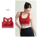 SUJIIN Sports Bra for Women 2026 Summer Racerback Shockproof Supportive Running Yoga Workout Gym Jump Rope Bras Woman XM072