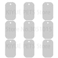 Wholesale 100Pcs Dog ID Tags Customized Custom Engraved Dogs Pet Name Phone Aluminum Round Military Identity Plate Personalized