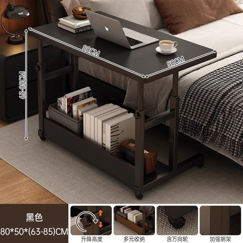 Factory Direct 2026 Bedside table Movable lifting tabl e Bedroom bedside writing ta ble Student home desk Laptop computer tab le