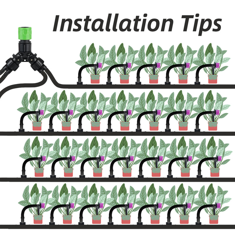 KESLA 1pcs Drip Irrigation Tap Adapter 2-Way 4-Way Splitter for Garden 1/4'' Hose Automatic Watering System Kit Bonsai Pot Plant