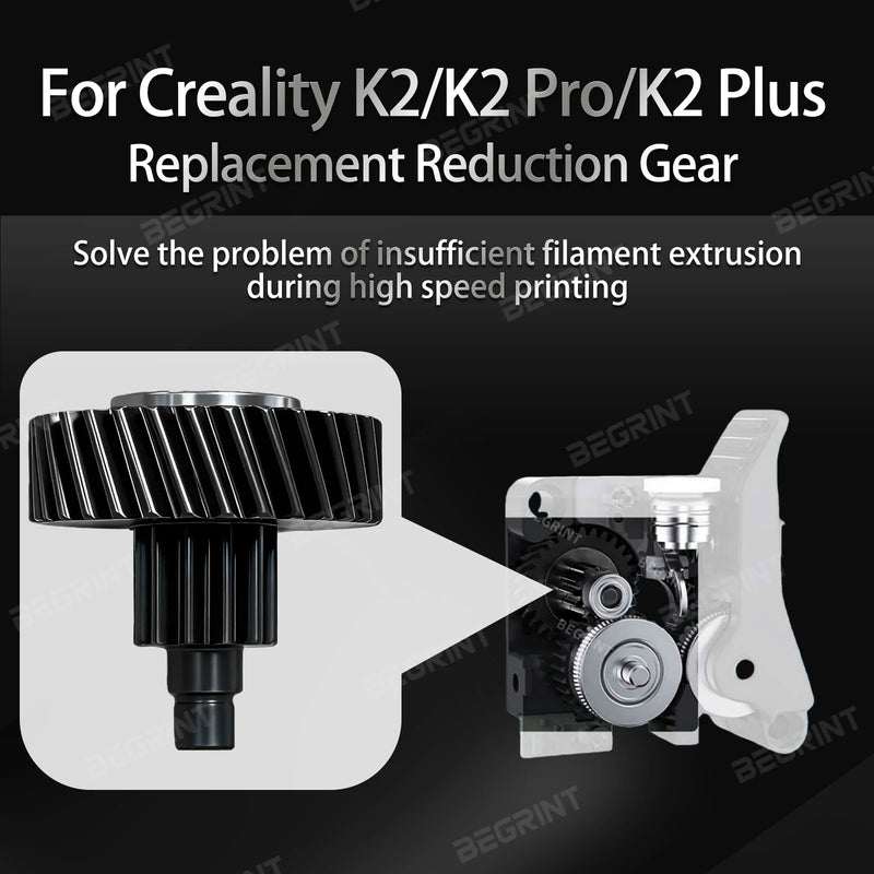 For Creality K2 Pro/Plus Helical Extruder Gear All-Metal - Visuel 6 | SAMAG