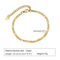 Non Tarnish Stainless Steel Bracelet Gold Plated Stackable for Women, Thin Herringbone Chain Bracelet Waterproof Jewelry Gift
