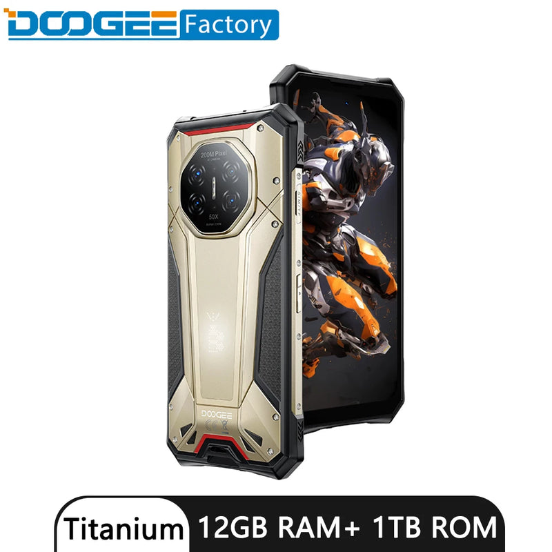 Global version DOOGEE S300 Plus 5G Rugged Phone 6.78" Gemini AI LED Light Dimensity 8300 48GB+1TB 11000mAh Smartphone Android 16
