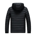 2026 New Men's Lightweight Padded Jacket Hooded Zip-up Parka Male Cotton Down Warm Demi-season Autumn Spring Warm Big Size Coat
