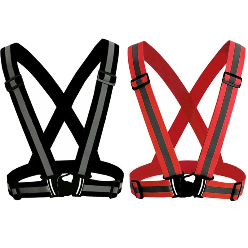 Unisex Night Running Suspender Reflective Suspenders For Men Women Colorful Adjustable Luminous Wide Braces Youth Sport Belt