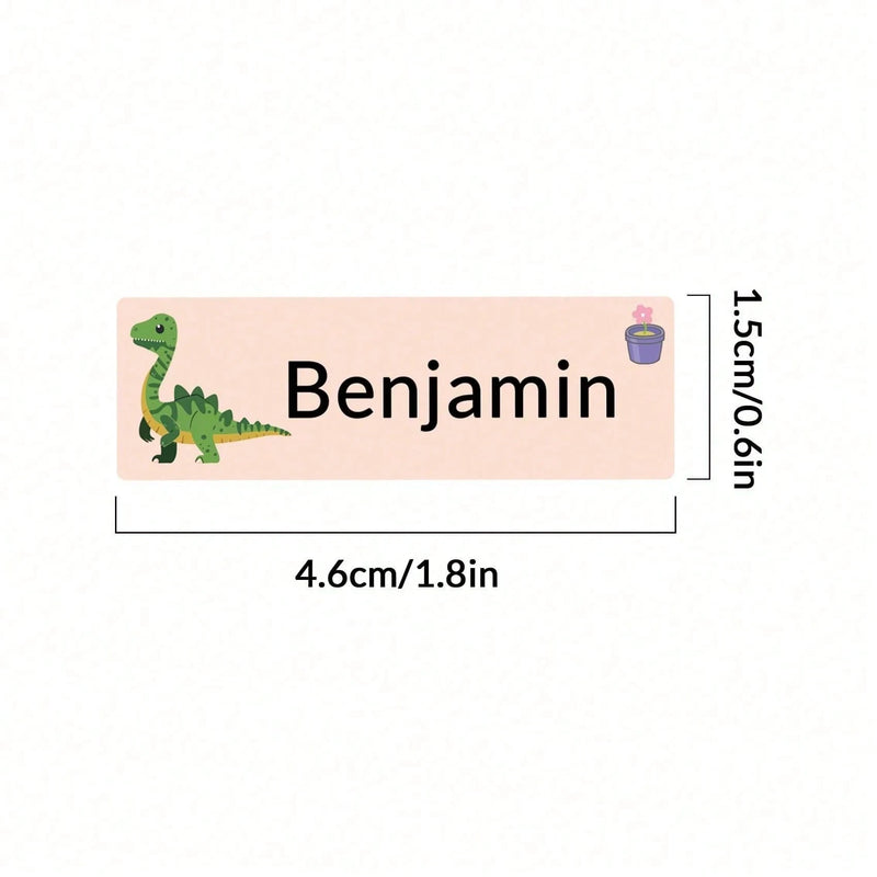 100 - Custom Animal Name Stickers, Waterproof Labels - View 2 | SAMAG