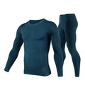 2025 New Men's Fleece Lined Thermal Underwear Set Motorcycle Skiing Base Layer Winter Warm Long Johns Shirts & Tops Bottom Suit