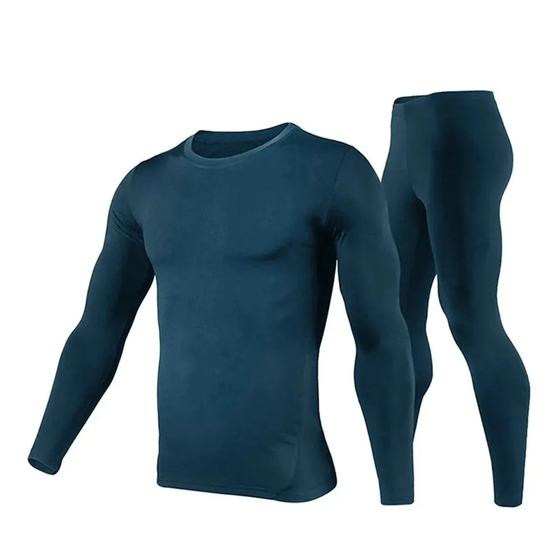 2025 New Men's Fleece Lined Thermal Underwear Set Motorcycle Skiing Base Layer Winter Warm Long Johns Shirts & Tops Bottom Suit
