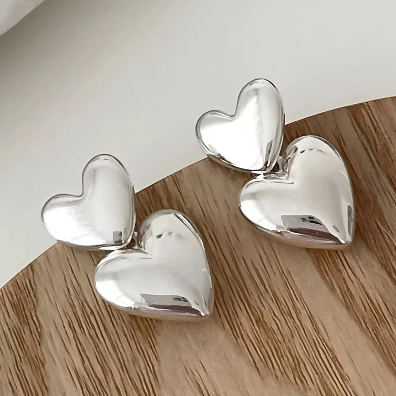 VENTFILLE 925 Sterling Silver CZ Star Moon Asymmetric Hoop Earrings for Women Girls Gold Silver Color Party Jewelry Gifts