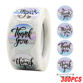100 - Rainbow Laser Thank You Stickers 1inch Small - View 19 | SAMAG
