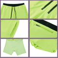 4XL Men Running Double-Layer Shorts Gym Sports 2 In 1 Quick Dry Workout Training  Fitness Jogging Short Pants Bodybuilding
