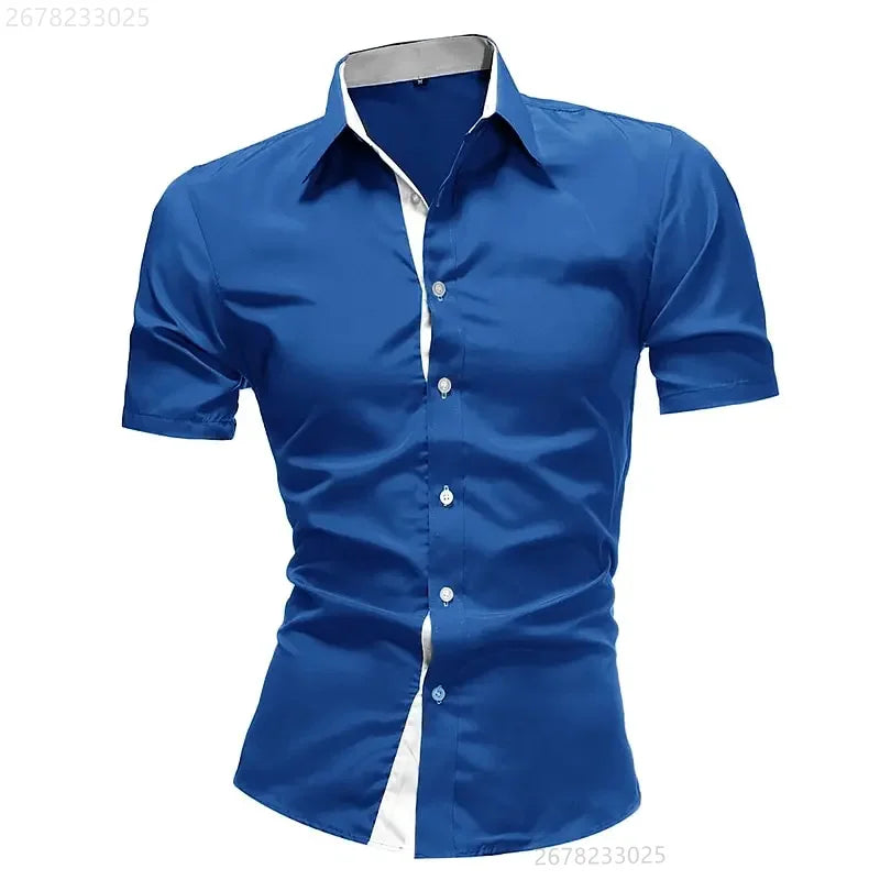 Men's casual business short-sleeved shirt | SAMAG