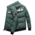 2026 Autumn Winter Men's Thick Warm Jacket Fashion Printed Windproof Coat Casual Zip Up Outerwear Male Parkas M-5XL