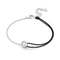 Original 925 Sterling Silver Zirconia Tennis Chain Bracelet for Women Adjustable Gold Color Hot Sale Ideal Birthday Party Gifts