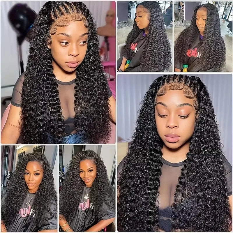 30Inch Deep Wave Human Hair Bundles Brazilian Virgin Unprocessed Weaving Curly Hair 3/4 Bundles Weaving Extensions
