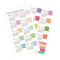 2Pcs 2026  Calendar Stickers Monthly Planner Stickers Labels For Diy Scrapbook Journals Notebooks Scheduling School Office