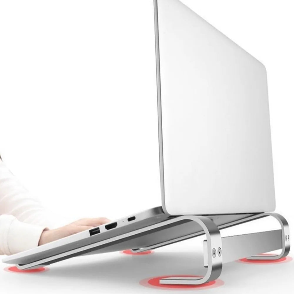 Universal Aluminum Alloy Laptop Stand Ergonomic Anti-Slip Silicone Computer Stand Foldable Portable Laptop Holder Computer Desk