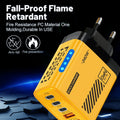 240W 5 in 1 GaN Desktop Charger Fast Charging Adapter 10A USB To TypeC Cable 3PD 2 USB Charger For IPhone Samsung Laptop