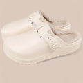 Women's EVA Plush House Slippers Adjustable Straps, Round Toe, Anti-Slip Women's Winter Shoes Suitable for Indoor Outdoor Wear