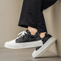 Spring New Men's Shoes, Lightweight Shoes, Trendy and Versatile, Large Size White Shoes, Thick-Soled Casual Sports Sneakers