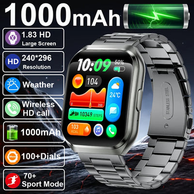 New Smart Watch Man 1000mAh Long Standby Outdoor | SAMAG