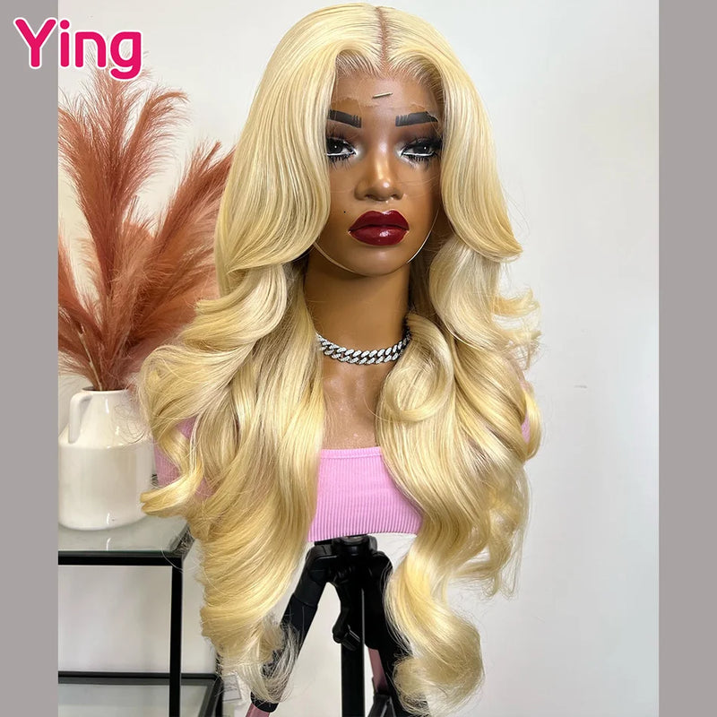 Dark Root Honey Blonde 13x4 13x6 Transparent Lace Front Human Hair Wig Pre Plucked 36Inch Body Wave Lace Frontal Wig 200 Density