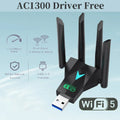 1300Mbps WiFi USB Adapter 2.4G/5Ghz USB3.0 Wi - Fi Dongle 802.11AC 4 - Antenna Wireless Receiver For - Visuel 4 | SAMAG