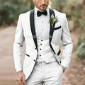 Elegant Light Green Formal Wedding Men Suit Groom Tuxedo Prom Slim Fit Blazer Hombre High Quality Custom 3 Piece Costume Homme