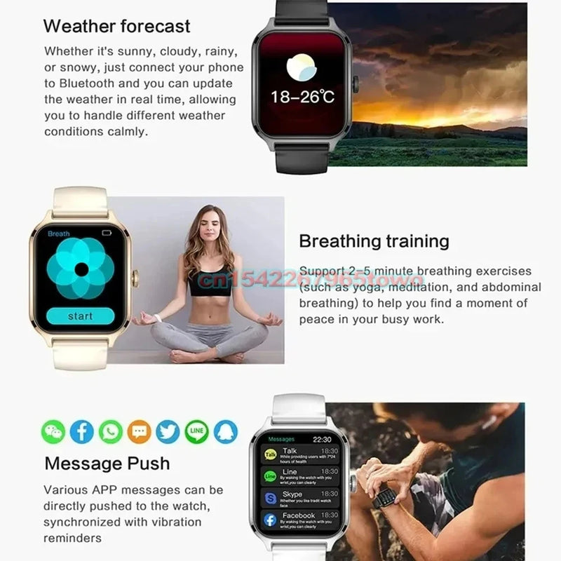 Smart Watch Watches 1.83inch HD Display Bluetooth Call Message Alert Music Sports Mode Smartwatch Men - Visuel 6 | SAMAG