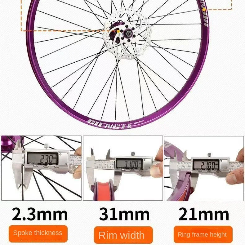 MTB26/27.5-Inch Aluminum Alloy Four Peilin Quick Detachable Mountain Wheel Set Wheel Hub 120 Sound Card Wheel Set