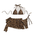 Leopard Print 3-Piece Bikini Set for Women Sexy Swimsuit | SAMAG