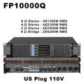 Original LOGO FP10000Q Professional Digital Power Amplifier 4x1350W 10000 Watt FP14000 2X2350W Audio DJ Subwoofer Amplifier