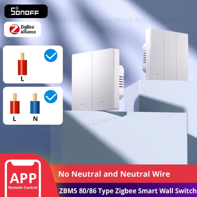 SONOFF ZBM5 80/86 Type Zigbee Smart Wall Switch Supports | SAMAG