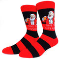 2025 New Men Christmas Socks New Year Funny Snowflake Beer Santa Claus Elk Snow Cotton Happy Socks Men Cartoon Women Sokken