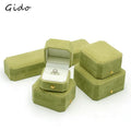 Green Jewelry Ring Box For Engagement Wedding Ring Box Birthday Jewerly Pendant Bracelet Necklace Display Gift Box